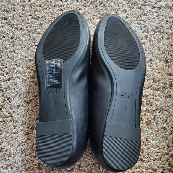 New Black size 8 H&M Scalloped Flats - Picture 8 of 8